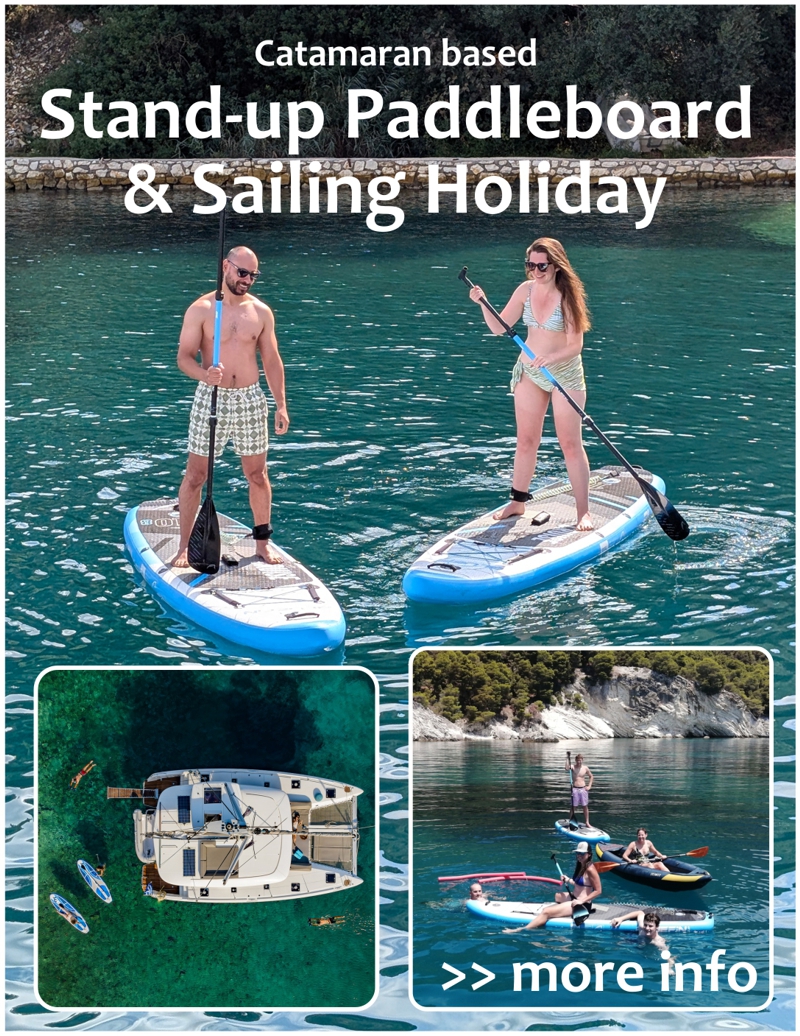 Stand-up paddleboarding Greece